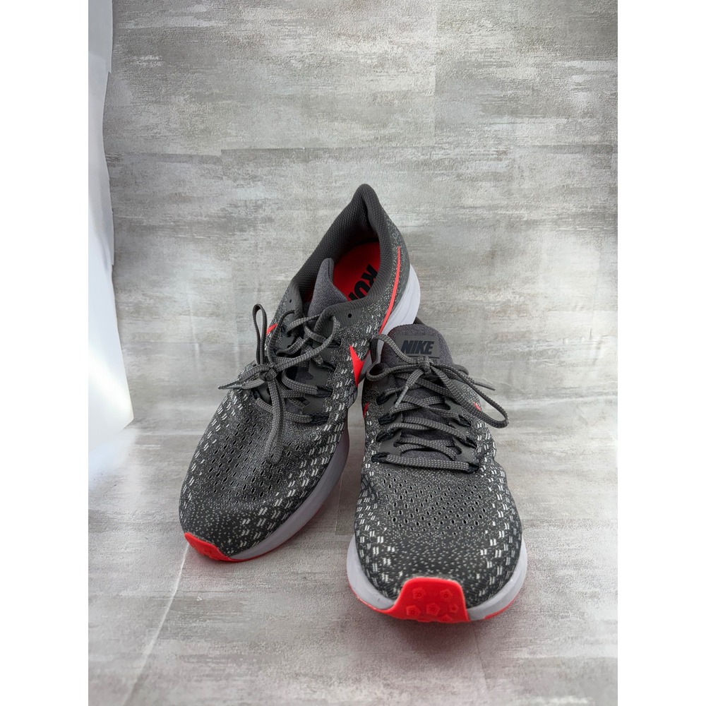 Nike Air Zoom Pegasus 35 Men Running Shoes Grey Crimson 942851-006 Size 12
